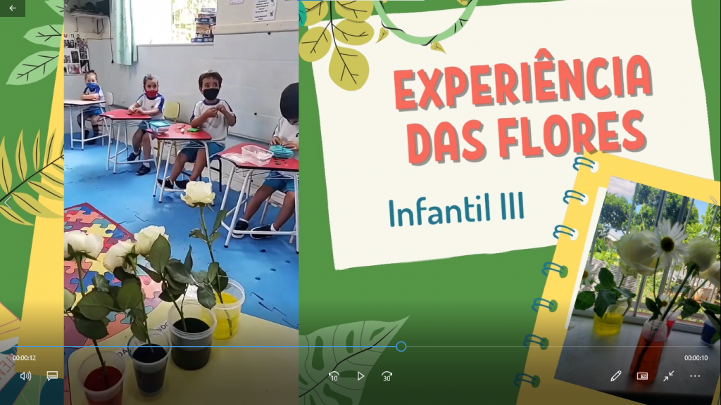 Vamos colorir uma flor? Experiência do Infantil III